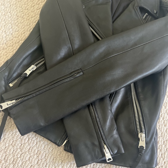 NWOT- All Saints Leather Jacket - Picture 4 of 7